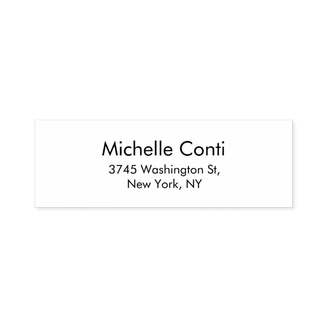 Sello Automático Minimalista elegante legible moderno (Diseño)