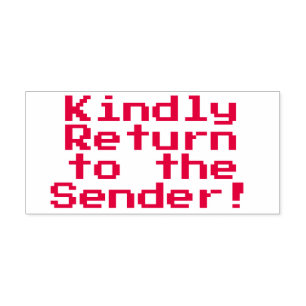 Sello Automático Mínimo "¡Por favor, regresen al remitente!"