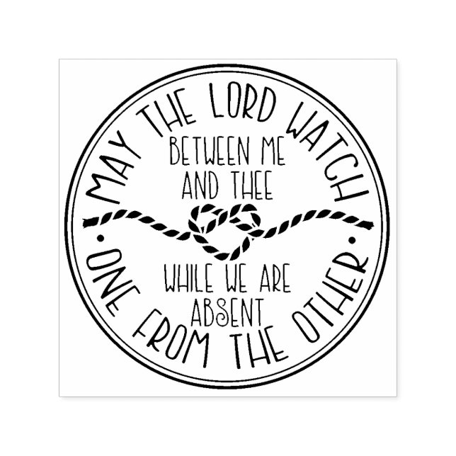 Sello Automático Mizpah | Estampilla moderna para el corazón de Rop (Diseño)