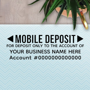 Sello Automático Mobile For Deposit Only Basic Office Business Bank