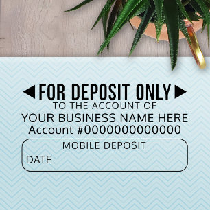 Sello Automático Mobile For Deposit Only Basic Office Business Bank