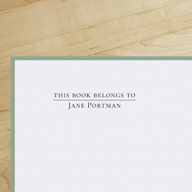 Sello Automático Moda Elegancia | Moderno | Este libro pertenece a ("Everyday is abundantly beautiful." 
Sincerely Best Wishes from Lucky Design World)