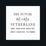 Sello Automático Modern Future Mr. y Mrs. Script Return Address<br><div class="desc">Modern Future Mr. y Mrs. Script Return Discurso sellado por sí mismo. Personalizar esto fácilmente haciendo clic en el botón "personalizar". También están disponibles para la compra otros colores de almohadillas de tinta.</div>
