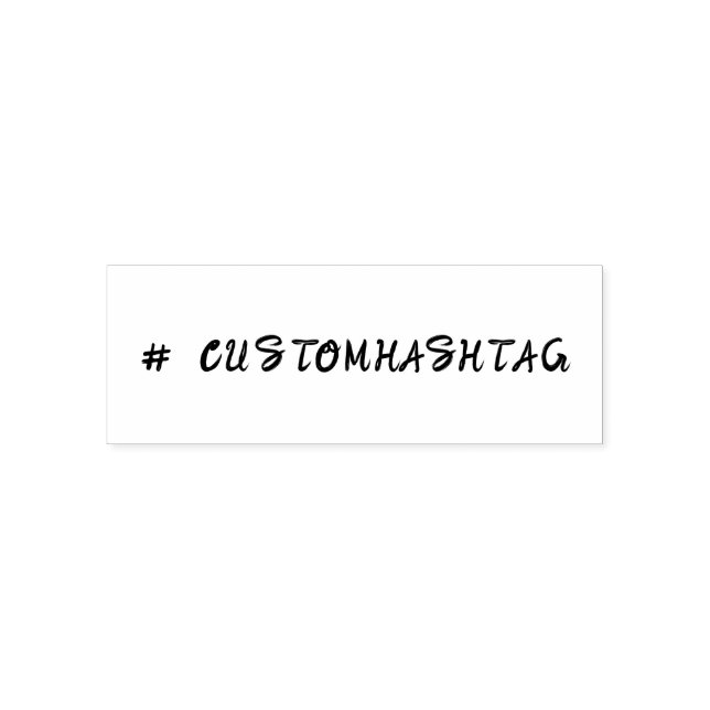 Sello Automático Modern Hashtag | Minimal Stylish Custom Design (Diseño)