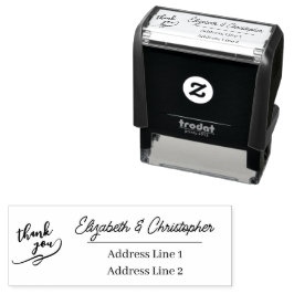 Sello Automático Modern minimalist thank you return address 