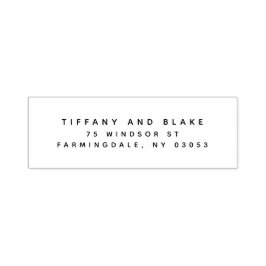 Sello Automático Modern Sans Serif Return Address Selamp