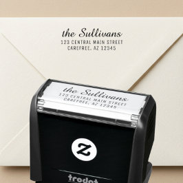 Sello Automático Modern Script Return Address Stamp for Invitations
