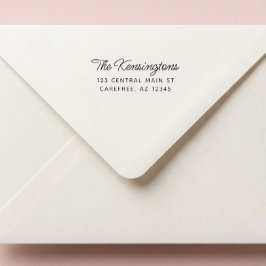 Sello Automático Modern Script Return Home Address