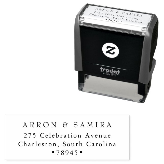 Sello Automático Modern Simple Return Address Self-inking Stamp (In Situ)