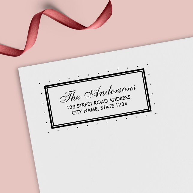 Sello Automático Moderna dirección clásica de la familia de puntos  (Subido por el creador)