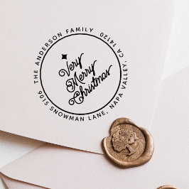 Sello Automático Moderna dirección de retorno de redondo de escritu