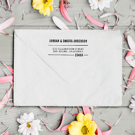 Sello Automático Moderna tipografía Nombres personalizados y direcc