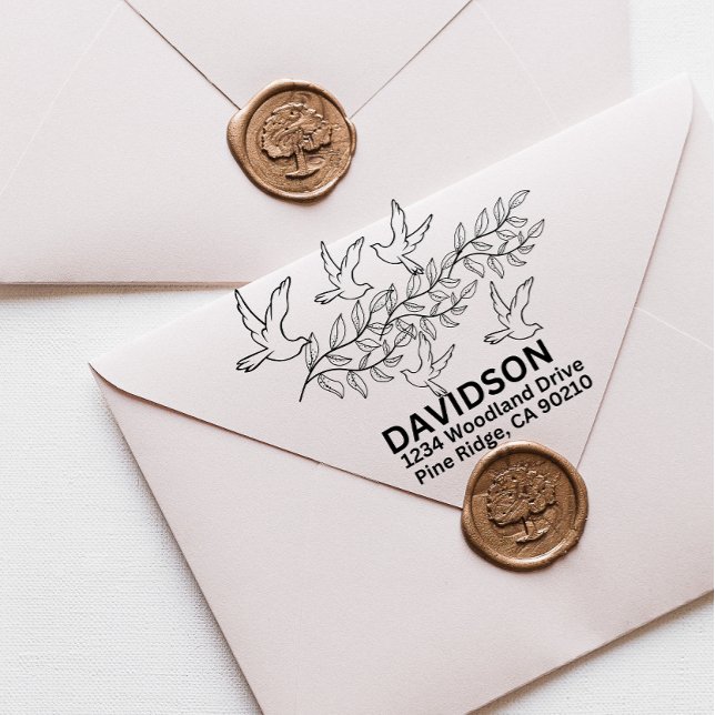 Sello Automático Moderna Typografía Mínima Nombre Devolver Direcció (Subido por el creador)