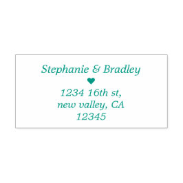 Sello Automático Moderna y elegante dirección de devolución de nomb