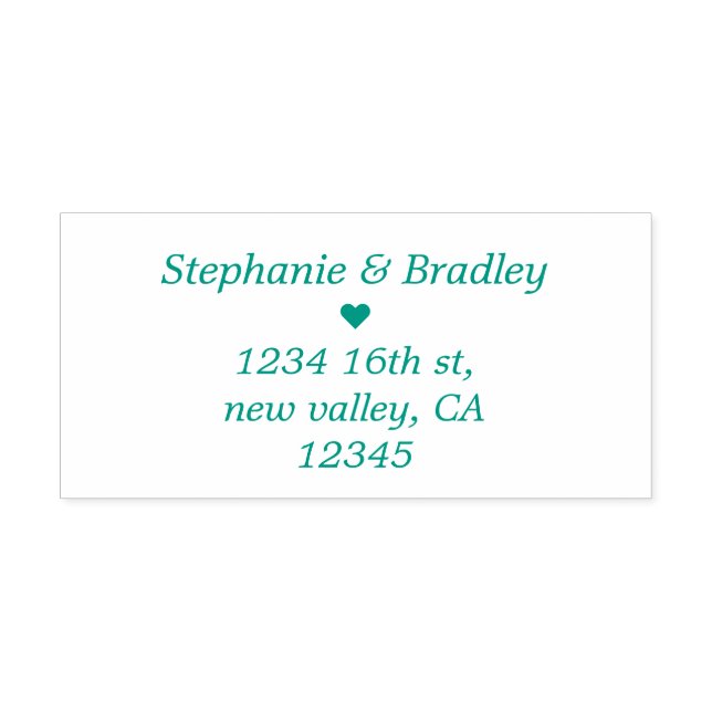 Sello Automático Moderna y elegante dirección de devolución de nomb (Diseño)