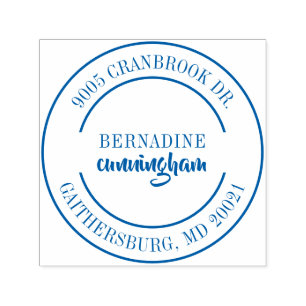 Sello Automático Moderna y elegante dirección de retorno personal