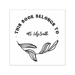 Sello Automático Moderno Personalizado Este Libro Pertenece Al Prof