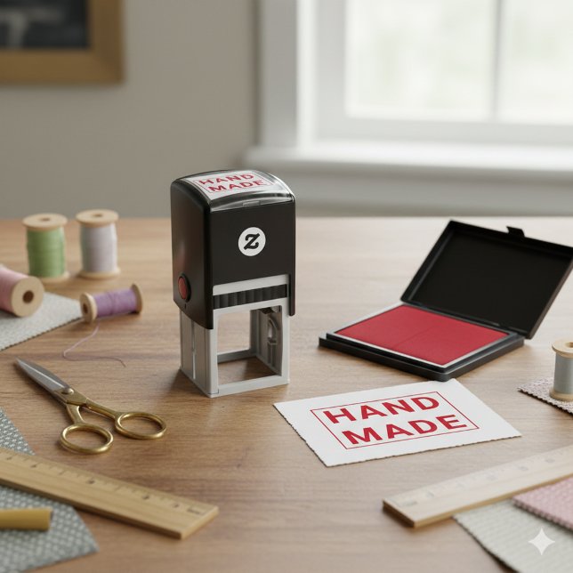 Sello Automático Moderno Profesional Hecho a Mano con Estilo (Modern Stylish Handmade Professional Self-inking Stamp)