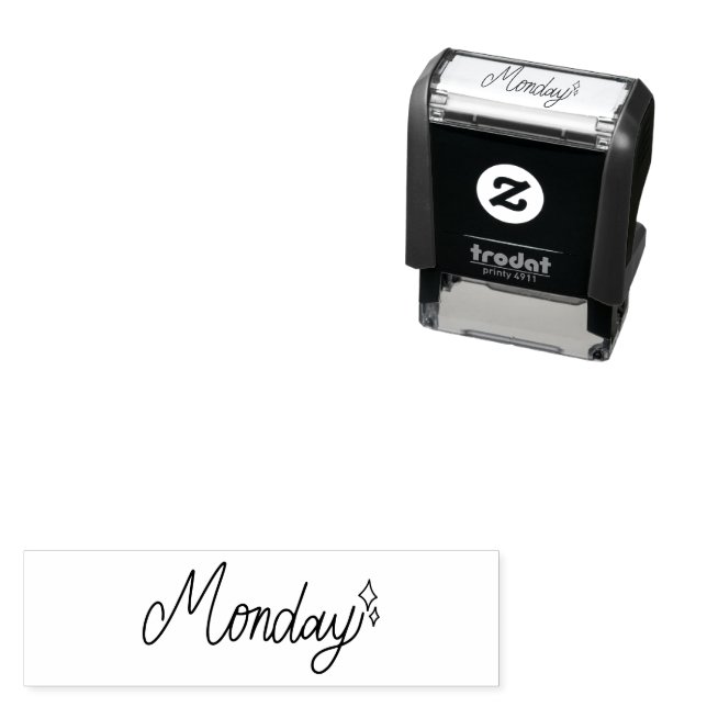 Sello Automático Monday Weekday Journal Design (In Situ)