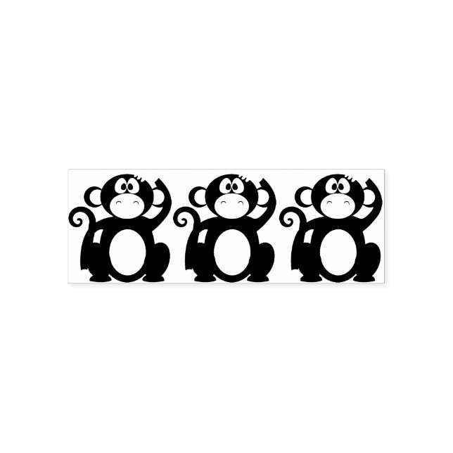 Sello Automático mono-chimpancé-simio-chimpancé-animal (Diseño)