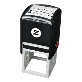 Sello Automático mono leopardo de animales exóticos