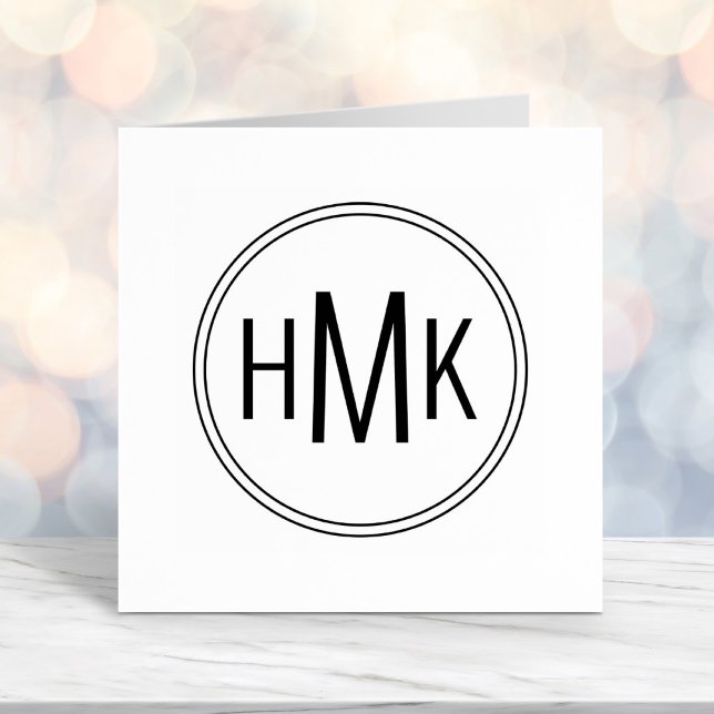 Sello Automático Monograma 3 simple y limpio (Subido por el creador)