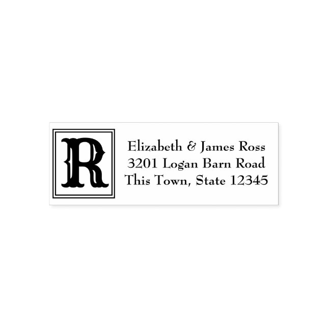 Sello Automático Monograma de campo ruso (Diseño)