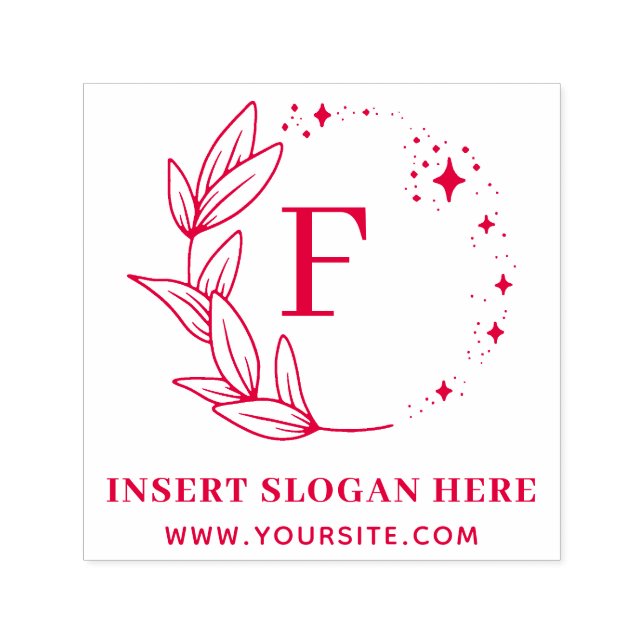 Sello Automático Monograma empresarial personalizado (Diseño)