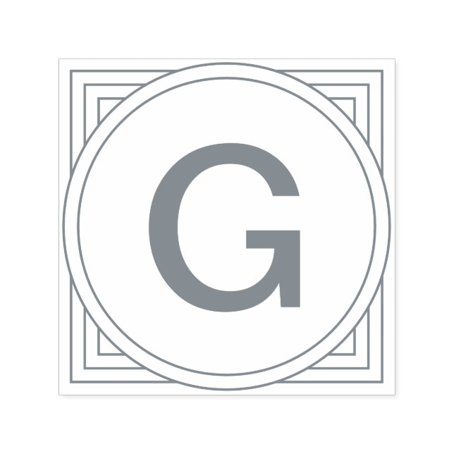 Sello Automático Monograma geométrico (Diseño)