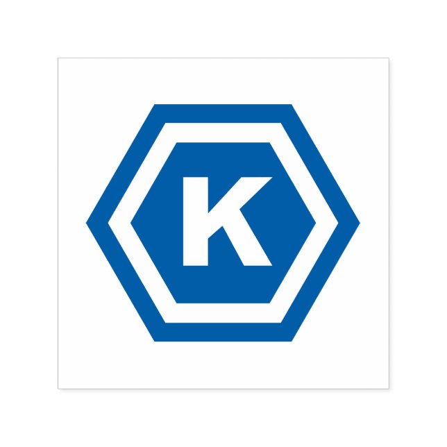 Sello Automático Monograma moderno en Hexagons (Diseño)