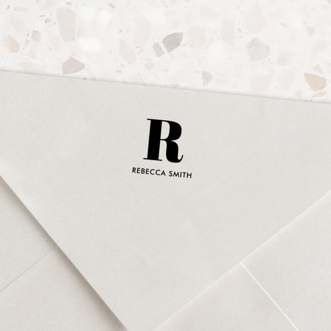 Sello Automático Monograma moderno simple (Subido por el creador)