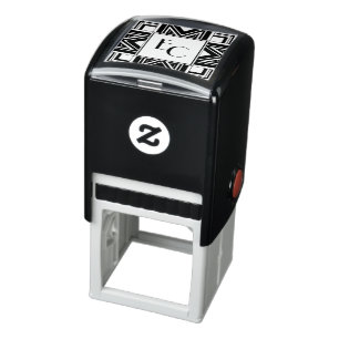 Sello Automático Monograma personalizado de la era de Deco