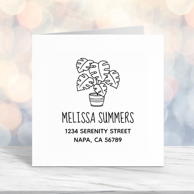 Sello Automático Monstera Houseplant (Subido por el creador)