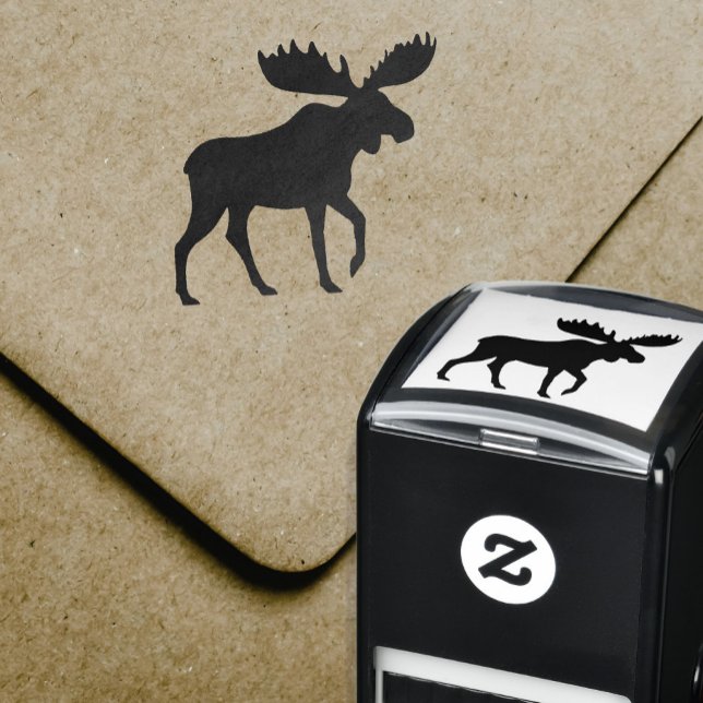 Sello Automático Moose Silhouette | Vida silvestre | Animal salvaje (Subido por el creador)
