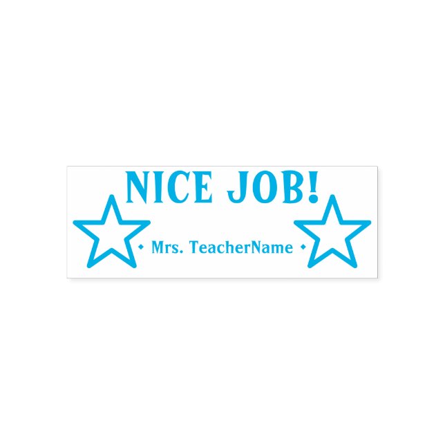 Sello Automático Motivador "¡BUEN TRABAJO!" + Personalizado Nombre  (Diseño)