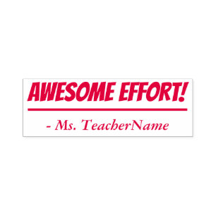 Sello Automático Motivador "¡ESFUERZO INCREÍBLE!" + Nombre del tuto