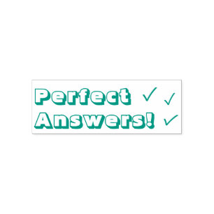 Sello Automático Motivador: "¡Respuestas perfectas!" Estampado de g
