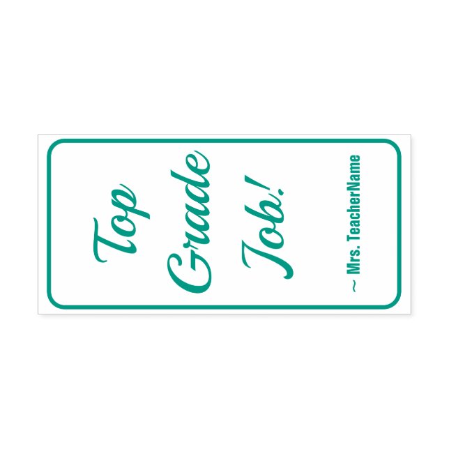 Sello Automático Motivador "¡Trabajo de primer grado!" + Nombre del (Diseño)