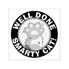 Sello Automático Motivation Well done Smarty Cat Cute Reward
