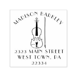 Sello Automático Músico de Viola Violin Music Teacher