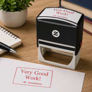 Sello Automático "¡Muy buen trabajo!" + Nombre del instructor perso