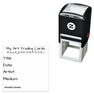 Sello Automático My Art Trading Cards Self Inking Rubber Stamp
