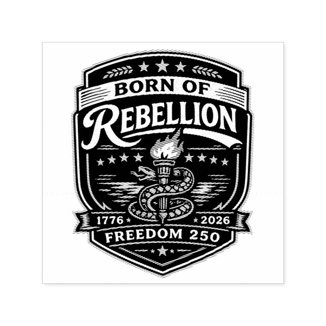 Sello Automático Nacido de la Libertad Rebelde 250 (Diseño)