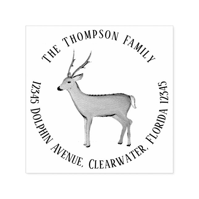 Sello Automático Naturaleza botánica Dirección de devolución de cie (Diseño)