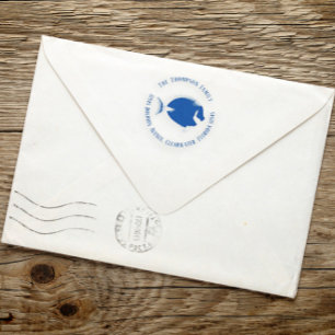 Sello Automático Naturaleza Dirección de devolución botánica Pescad