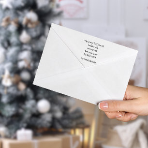 Sello Automático Navidades acogedores dicen nombre tipografía artís