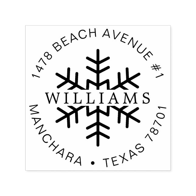 Sello Automático Navidades de la familia Cute se enfrentan al copo  (Diseño)