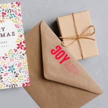 Navidades de Personalizado de dirección ROJA Alegr