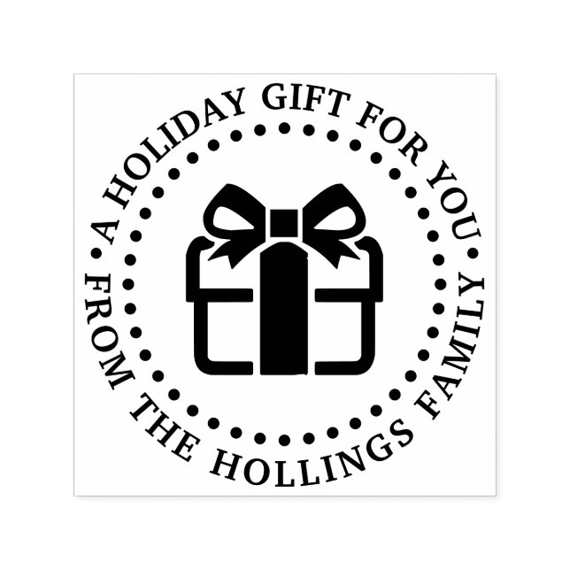 Sello Automático Navidades de vacaciones Hanukkah Regalo de cumplea (Diseño)