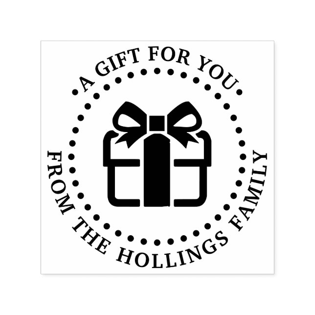 Sello Automático Navidades de vacaciones Hanukkah Regalo de cumplea (Diseño)